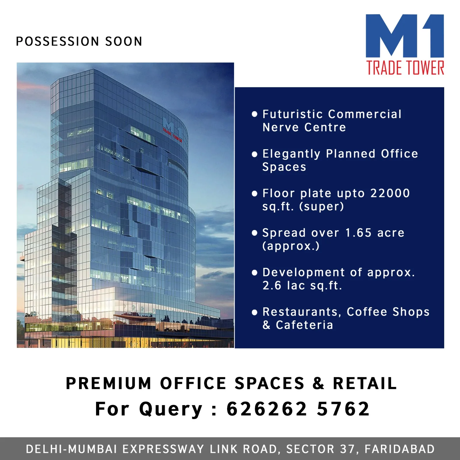 Commercial space for rent in Faridabad